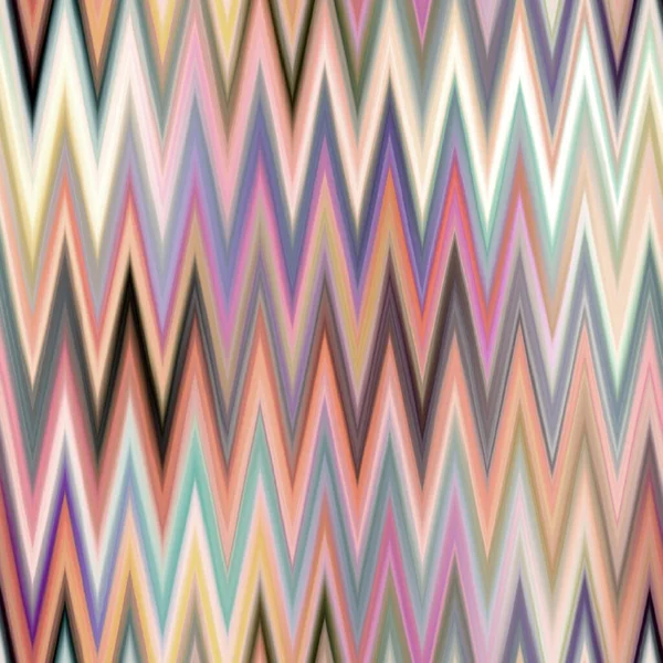 Indonesia spazio colorato modello ikat gradiente. Effetto zig zag variegato colorato senza cuciture. Retro 1970 moda stampa sfondo — Foto Stock