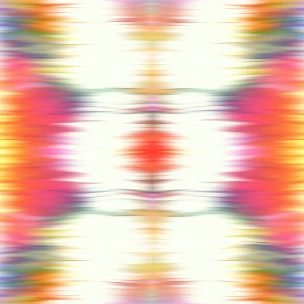 Optická kravata barvivo kaleidoskop rozmazání textury pozadí. Bezproblémový ombre efekt ombre. Osmdesátá léta styl retro geometrické zrcadlo vzor. Funky Beach oblečení módní textil s vysokým rozlišením — Stock fotografie