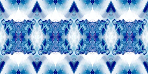 Modello geometrico indaco blu ombre tie dye batik striscia bordo. Spazio shibori senza cuciture tinti a righe effetto moda assetto bordo. Lavato fuori boho spiaggia usura nastro nastro infinito. — Foto Stock