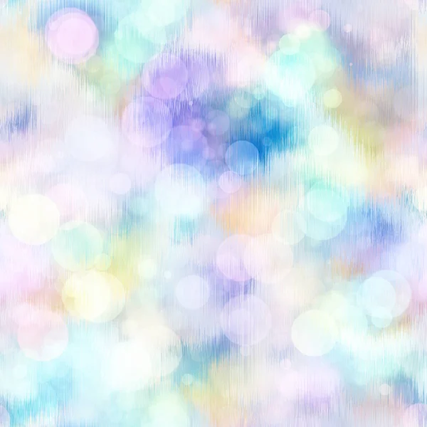 Naadloze bleke pastel das kleurstof bokeh textuur. Zachte toon op toon zomer herhalen achtergrond met uitgewassen zon gebleekte inkt geverfd effect. — Stockfoto