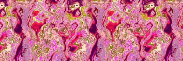 Marble swirl rock seamless natural border texture. Earthy tone rough grain semi precious stone effect ribbon. Nature pattern background edging trim. — Stock Photo, Image