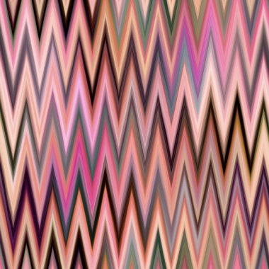 Endonezya uzayı gradyan ikat desenini boyamış. Kusursuz renklendirilmiş zig zag etkisi. 1970 'lerin moda baskısı geçmişi