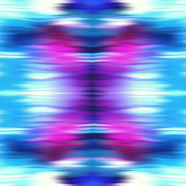 Optik kravat boyası kaleydoskop bulanık doku arka planı. Kusursuz simetri ombre etkisi geçti. 80 'lerin stili eski geometrik ayna deseni. Yüksek çözünürlüklü funky plaj giyin moda tekstili