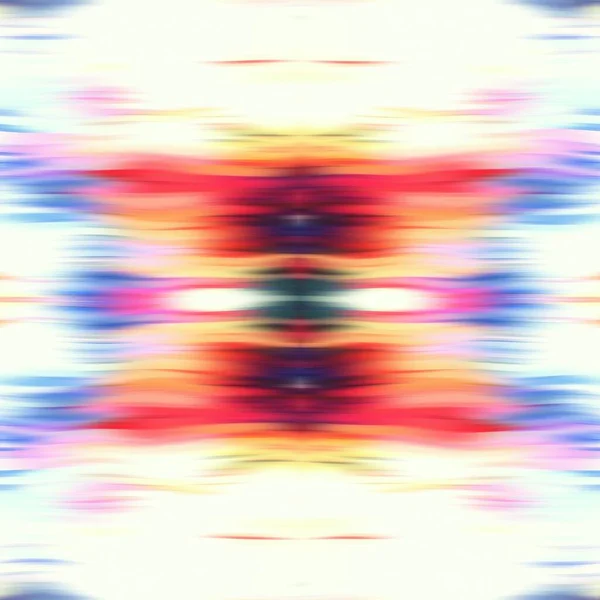 Optická kravata barvivo kaleidoskop rozmazání textury pozadí. Bezproblémový ombre efekt ombre. Osmdesátá léta styl retro geometrické zrcadlo vzor. Funky Beach oblečení módní textil s vysokým rozlišením — Stock fotografie