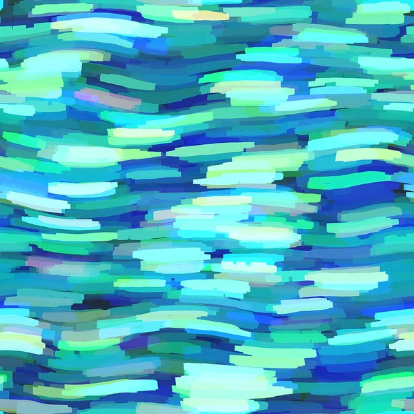 Хвилястий літній зламаний хвилястий смугастий безшовний фон. Суміш кольорів Ombre для пляжного купальника, модний принт. Потоки хвилі цифровий акварельний ефект. Матеріал повторюваного візерунка високої роздільної здатності . — стокове фото