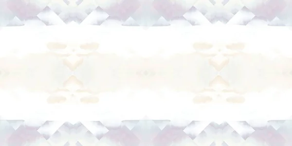 Cravate d'été pastel géométrique colorant motif de bordure à rayures batik. Sans couture shibori espace teint effet rayé jolie bordure bordure. Lavé plage boho usure ruban ruban sans fin. — Photo