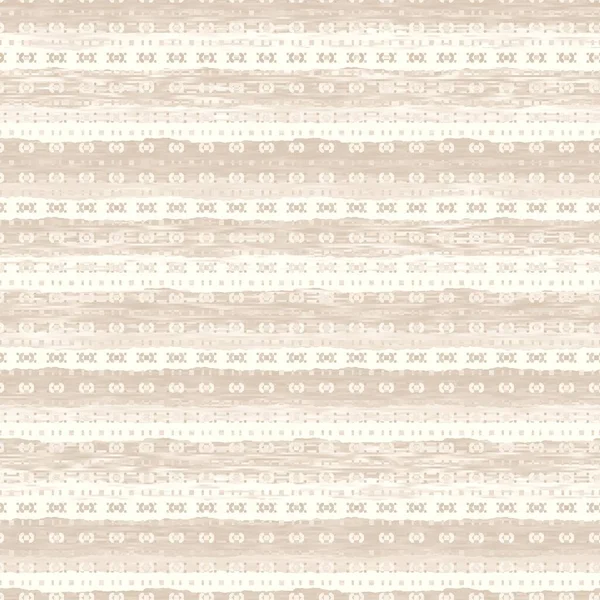 Minimal ecru jute plain horizontal stripe texture pattern. Two tone washed out beach decor background. Modern rustic brown sand color design. Seamless striped distress shabby chic pattern. — Stock Photo, Image