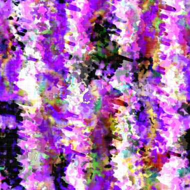 Dağınık yaz kravatlı batik plaj desenli. Kusursuz renkli lekeli uzay boyalı efekt modayı. Yumuşak döşenmiş arka plan yıkanmış. 