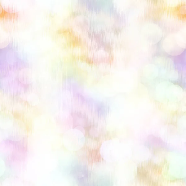 Seamless pale pastel tie dye bokeh texture. Soft tone on tone summer repeat background with washed out sun bleached ink dyed effect. — Stock Photo, Image