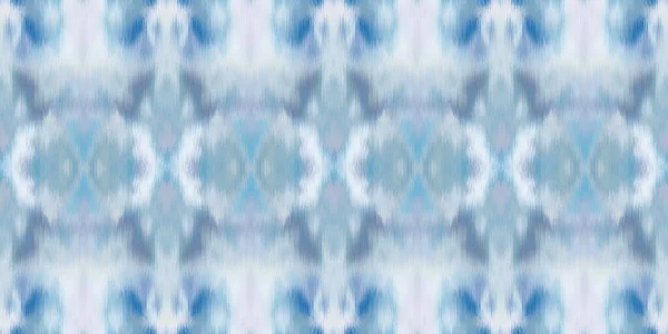 Geométrica índigo azul ombre tie tintura batik padrão de borda listra. Seamless shibori espaço tingido efeito listrado moda aparar afiação. Lavado fora boho praia desgaste fita fita sem fim. — Fotografia de Stock