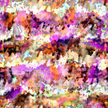  Kusursuz renkli lekeli uzay boyalı efekt modayı. Yumuşak döşenmiş arka plan yıkanmış. Dağınık yaz kravatları Batik plaj desenleri.