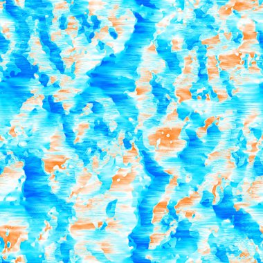  Plaj mayosu için farklı renk karışımı, modaya uygun moda baskı. Boho dijital suluboya efekti damlatıyor. Yüksek çözünürlüklü sanatsal desensiz materyal. Dalgalı yaz boyası arka planı.