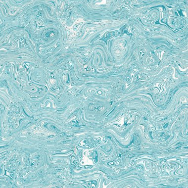 Ege mavisi benekli girdap mermer denizcilik dokusu arka planı. Yaz kıyı yaşam tarzı ev dekorasyonu. Sıvı mavi su akış efekti tekstil dikişsiz desen boyadı.
