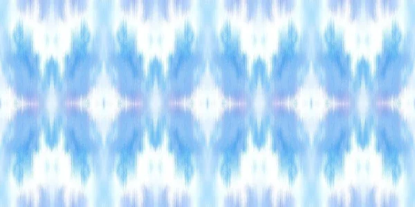 Géométrique indigo bleu ombre cravate colorant batik bande bordure motif. Sans couture shibori espace teint rayé effet garniture de mode bordure. Lavé plage boho usure ruban ruban sans fin. — Photo