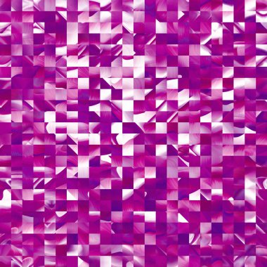 Optik düşük polyester piksel ızgara boya bulanık doku arka planı. Kusursuz yıkanmış geometrik ombre etkisi. 80 'lerin tarzı eski kare şekilli. Yüksek çözünürlüklü funky plaj giyin moda tekstil.