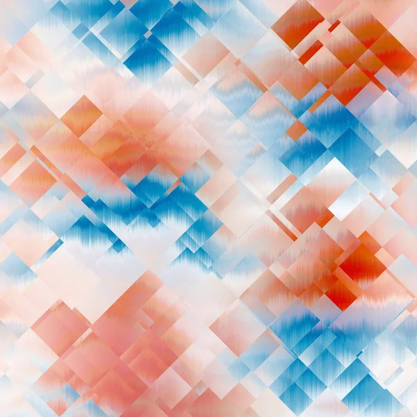 Optical glitch tie dye geometric texture background. Seamless liquid flow effect material. Modern wavy wet wash variegated fluid blend pattern. — Stock Photo, Image