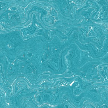 Ege mavisi benekli girdap mermer denizcilik dokusu arka planı. Yaz kıyı yaşam tarzı ev dekorasyonu. Sıvı mavi su akış efekti tekstil dikişsiz desen boyadı.