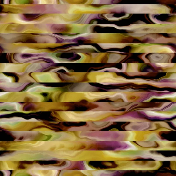 有趣的夏季欧姆布领带染色蜡染薄条纹图案.无缝隙空间染色出血条纹线性效应.水彩斑斓的水彩画和在垂直线印刷上的主动磨损. — 图库照片