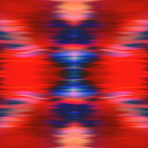 Оптический галстук калейдоскоп размытие текстуры фона. Бесшовный вымытый эффект симметрии. Ретро-геометрический зеркальный рисунок 80-х годов. Высокое разрешение и пляжная одежда