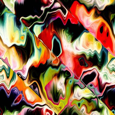 Dalgalı yaz boyası arka planı. Plaj mayosu için nemli ombre renk karışımı, modaya uygun moda baskısı. Damlayan dijital sıvı suluboya girdap etkisi. Yüksek çözünürlüklü dikişsiz kalıp materyal.