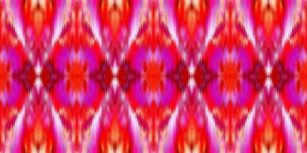 Geometric summer ombre tie dye batik stripe border pattern. Seamless shibori space dyed striped effect fashion trim edging. Washed out boho beach wear ribbon endless tape. — Stock Photo, Image