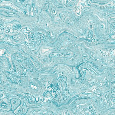 Ege mavisi benekli girdap mermer denizcilik dokusu arka planı. Yaz kıyı yaşam tarzı ev dekorasyonu. Sıvı mavi su akış efekti tekstil dikişsiz desen boyadı.