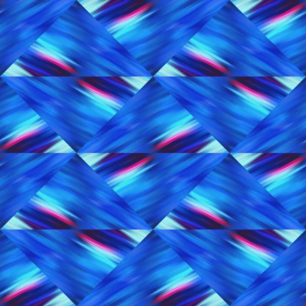 Optisk glitch triangel slipa färgämne geometrisk konsistens bakgrund. Sömlös vätska flöde effekt lapptäcke rutnät material. Modern våt fuktig brokig vätska suddigt mönster. — Stockfoto