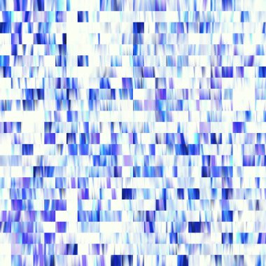 Optik düşük polyester piksel ızgara boya bulanık doku arka planı. Kusursuz yıkanmış geometrik ombre etkisi. 80 'lerin tarzı eski kare şekilli. Yüksek çözünürlüklü funky plaj giyin moda tekstil.