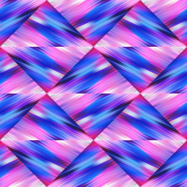 Optique glitch triangle cravate colorant texture géométrique fond. Matériau de grille patchwork sans couture à effet d'écoulement liquide. Modèle de flou fluide panaché humide moderne. — Photo