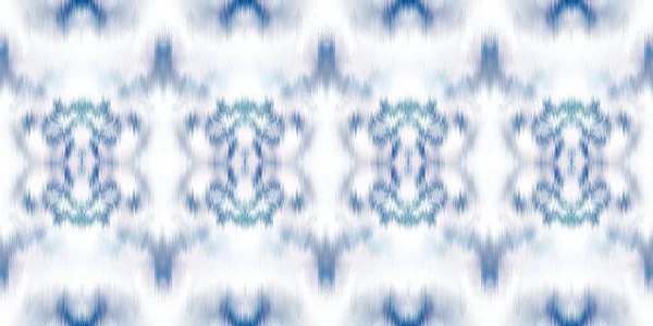 Modello geometrico indaco blu ombre tie dye batik striscia bordo. Spazio shibori senza cuciture tinti a righe effetto moda assetto bordo. Lavato fuori boho spiaggia usura nastro nastro infinito. — Foto Stock