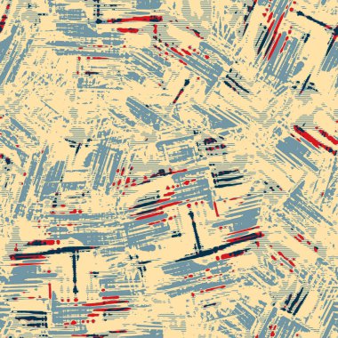 Eğlenceli sarı, kırmızı, soyut, dikişsiz doku. Modern retro-yüzme her yerde moda. Sahilde yaşam yastığı kaplaması ya da sahil evi kumaş arka planı. Yüksek kalite jpg batik swatch.