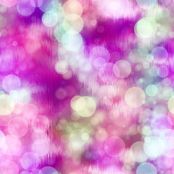 Nahtlose siebziger Jahre Krawatte Farbstoff Bokeh Textur. Hippie Sommer Repeat Hintergrund mit tintengefärbtem Effekt. — Stockfoto