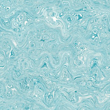 Ege mavisi benekli girdap mermer denizcilik dokusu arka planı. Yaz kıyı yaşam tarzı ev dekorasyonu. Sıvı mavi su akış efekti tekstil dikişsiz desen boyadı.