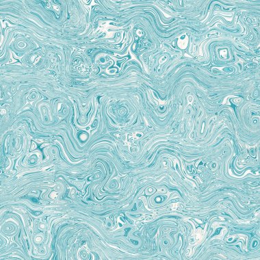 Ege mavisi benekli girdap mermer denizcilik dokusu arka planı. Yaz kıyı yaşam tarzı ev dekorasyonu. Sıvı mavi su akış efekti tekstil dikişsiz desen boyadı.