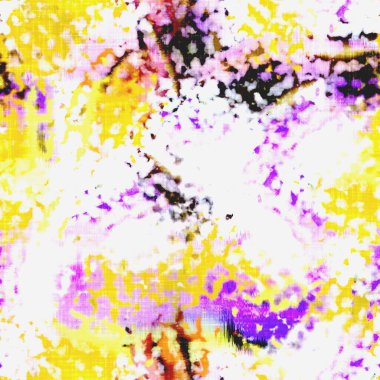 Dağınık yaz kravatlı batik plaj desenli. Kusursuz renkli lekeli uzay boyalı efekt modayı. Yumuşak döşenmiş arka plan yıkanmış. 