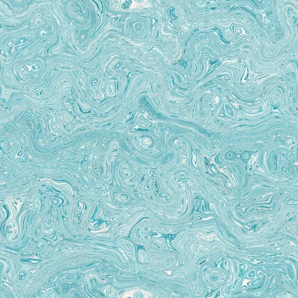 Aegean teal motttled redemoinho mármore fundo textura náutica. Verão estilo de vida costeira decoração da casa. Fluido líquido efeito de fluxo de água azul padrão sem costura têxtil tingido. — Fotografia de Stock