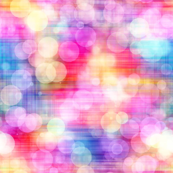 Seamless seventies tie dye bokeh texture. Hippie summer repeat background with ink dyed effect. — Stock Photo, Image