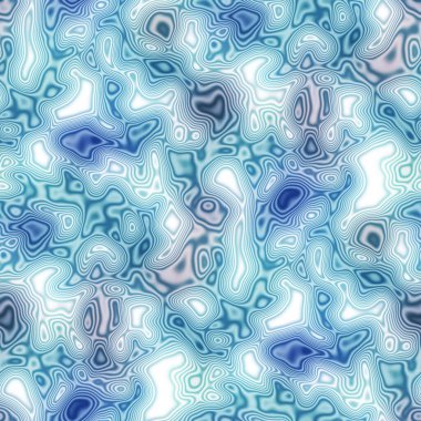 Yumuşak blu su birikintisi dikişsiz doku deseni. Taze organik ıslak havuz havuzu. Girdap mavisi bozulma bulanıklığı. Yazın plaj tasarımı için dalgalı dekor çizimi. 