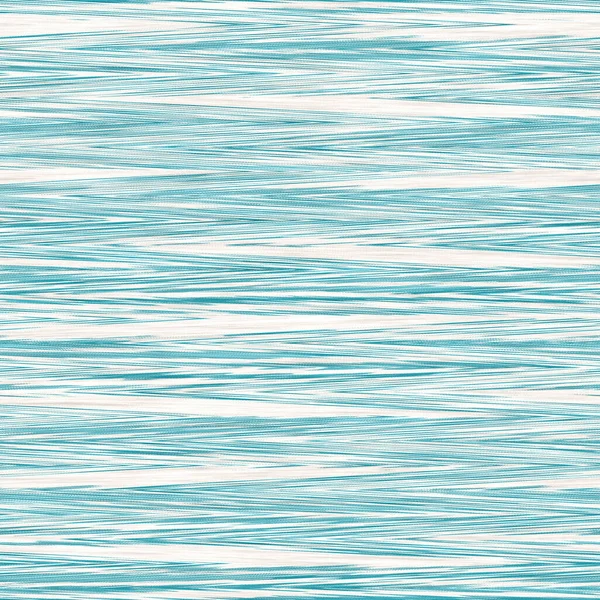 Space dyed coastal marl stripe texture background. Seamless jersey fabric effect repeatable swatch. Coastal marine summer style. — Stock Photo, Image