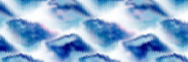 Голубой океан пятнистая полоса льняного фона текстуры. Летний прибрежный образ жизни приводит к эффекту воды. Лазурно-голубой промывочный материал. Декоративная текстильная отделка ленты без швов. — стоковое фото
