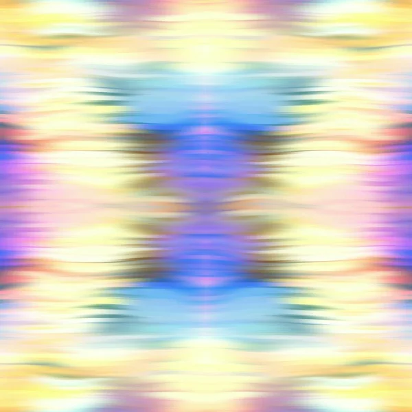 Optikai nyakkendő festék kaleidoszkóp elmosódott textúra háttér. Zökkenőmentes kimosott szimmetria ombre hatás. 80-as évekbeli retro geometriai tükör minta. Nagy felbontású funky beach wear divat textil — Stock Fotó