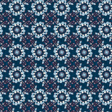 İndigo mavisi noktalı şebeke, denizdeki kusursuz şablonu kontrol et. Modern düzensiz deniz çizgisi geometrik denizci baskısı. Klasik Nantucket kumaş tarzı. Yaz deniz dekoru. Erkeksi moda baskısı