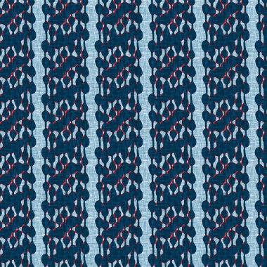 İndigo mavisi dikey kırık çizgiler, denizdeki pürüzsüz desen. Modern marin çizgili denizci baskısı. Klasik Nantucket kumaş tarzı. Yaz deniz dekoru. Hazırsı erkeksi moda baskısı.