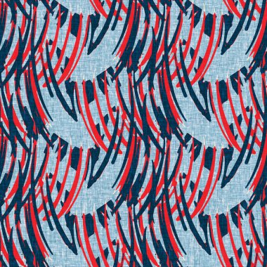 İndigo mavisi dikey kırık çizgiler, denizdeki pürüzsüz desen. Modern marin çizgili denizci baskısı. Klasik Nantucket kumaş tarzı. Yaz deniz dekoru. Hazırsı erkeksi moda baskısı.