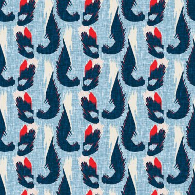 İndigo mavisi dikey kırık çizgiler, denizdeki pürüzsüz desen. Modern marin çizgili denizci baskısı. Klasik Nantucket kumaş tarzı. Yaz deniz dekoru. Hazırsı erkeksi moda baskısı.