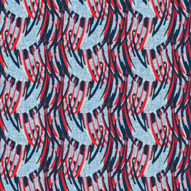 İndigo mavisi dikey kırık çizgiler, denizdeki pürüzsüz desen. Modern marin çizgili denizci baskısı. Klasik Nantucket kumaş tarzı. Yaz deniz dekoru. Hazırsı erkeksi moda baskısı.