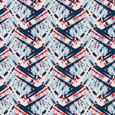 İndigo mavisi dikey kırık çizgiler, denizdeki pürüzsüz desen. Modern marin çizgili denizci baskısı. Klasik Nantucket kumaş tarzı. Yaz deniz dekoru. Hazırsı erkeksi moda baskısı.