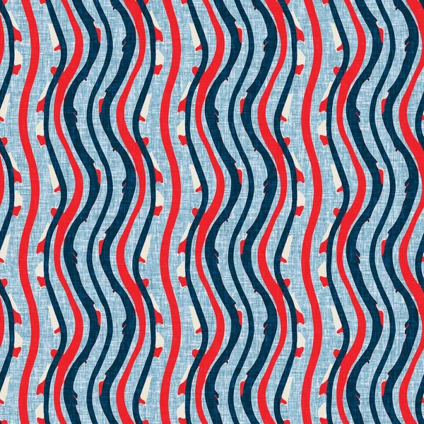 İndigo mavisi dikey kırık çizgiler, denizdeki pürüzsüz desen. Modern marin çizgili denizci baskısı. Klasik Nantucket kumaş tarzı. Yaz deniz dekoru. Hazırsı erkeksi moda baskısı.