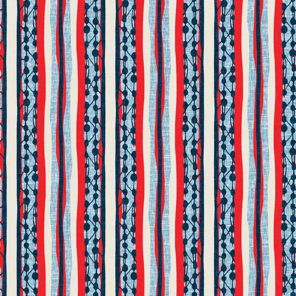 İndigo mavisi dikey kırık çizgiler, denizdeki pürüzsüz desen. Modern marin çizgili denizci baskısı. Klasik Nantucket kumaş tarzı. Yaz deniz dekoru. Hazırsı erkeksi moda baskısı.