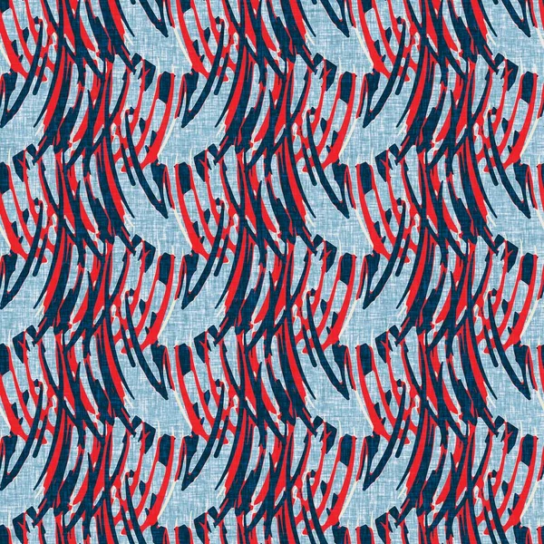 İndigo mavisi dikey kırık çizgiler, denizdeki pürüzsüz desen. Modern marin çizgili denizci baskısı. Klasik Nantucket kumaş tarzı. Yaz deniz dekoru. Hazırsı erkeksi moda baskısı.